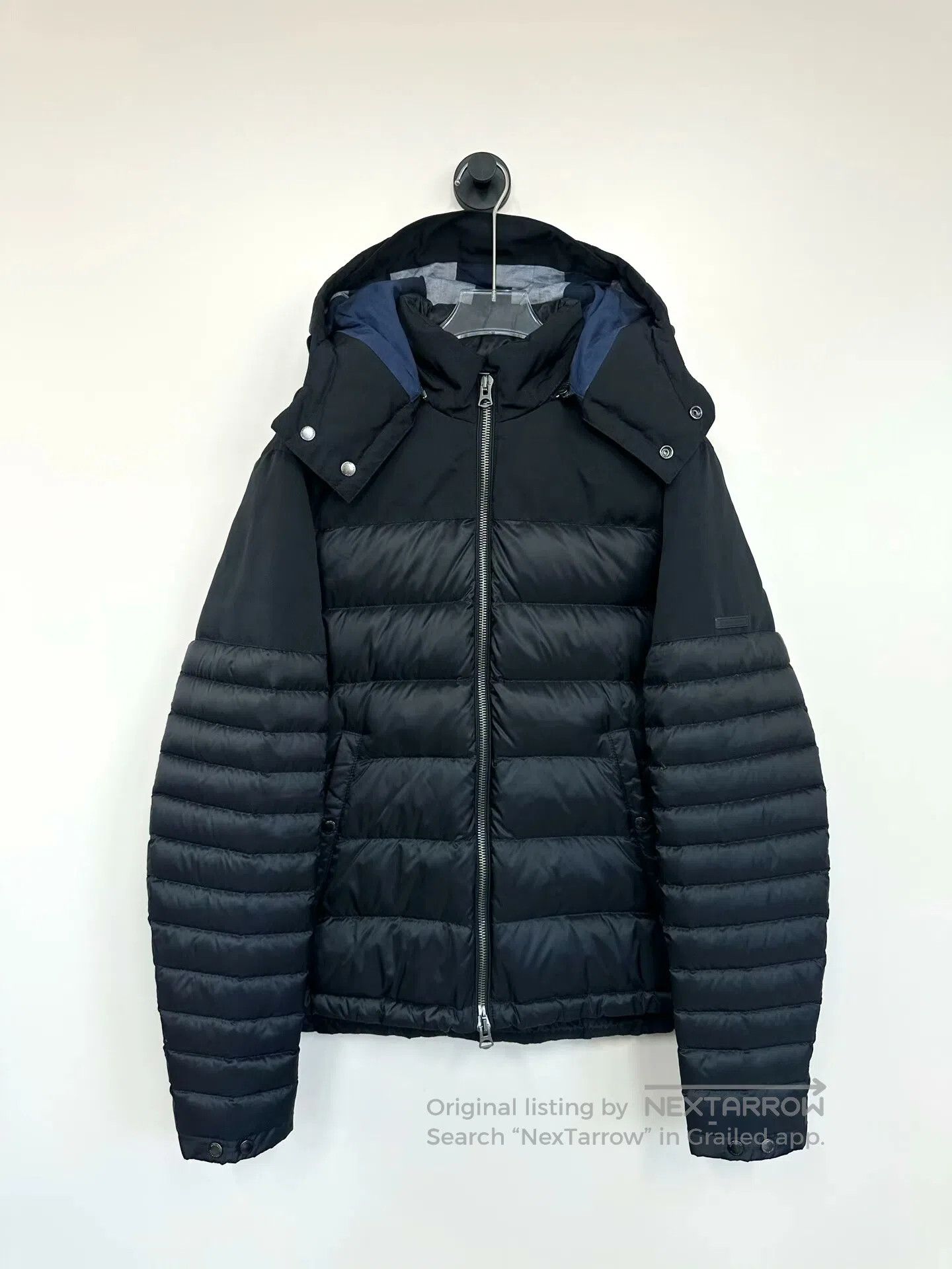 Burberry Burberry Black Small Leather Patch Logo Zip-up Hooded Down Size M / US 6-8 / IT 42-44 - 1 Thumbnail