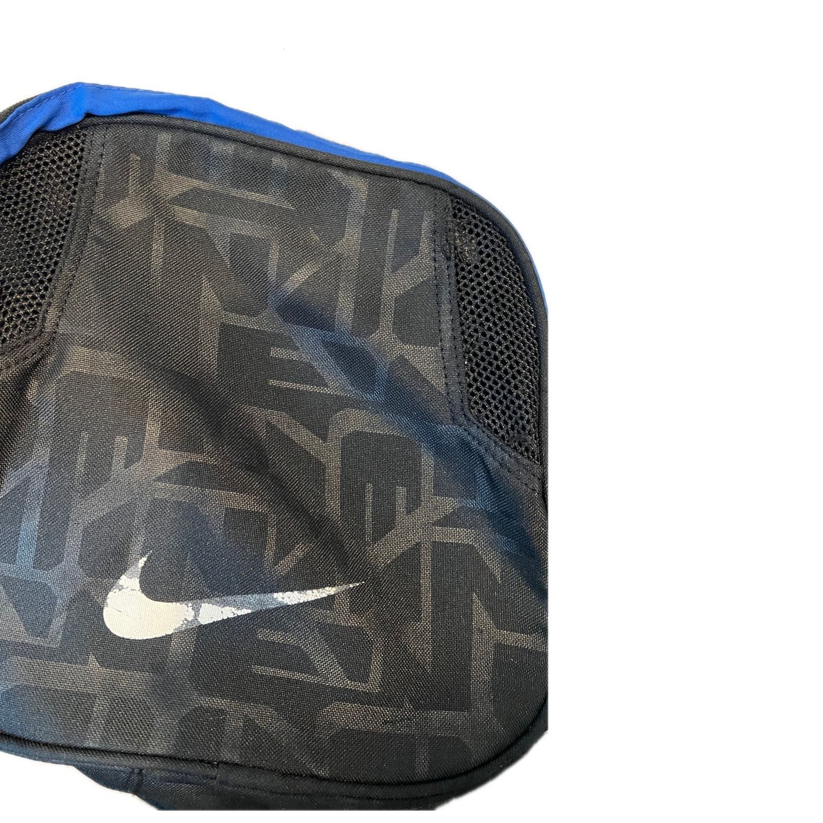 Nike Vintage Nike Blue Black Gym Duffel Bag 18x10x10 Size ONE SIZE - 5 Thumbnail