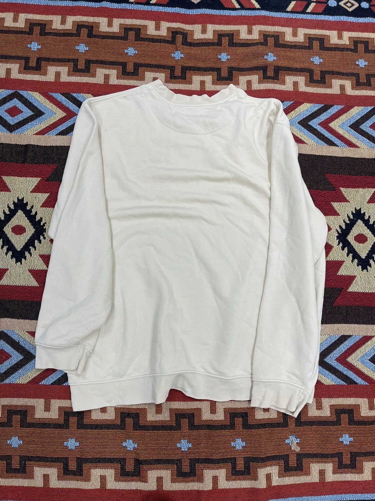 Nike × Vintage Vintage Nike Beige Cream Sweatshirt XL Silver Tag 90s Y2K Size US XL / EU 56 / 4 - 4 Thumbnail