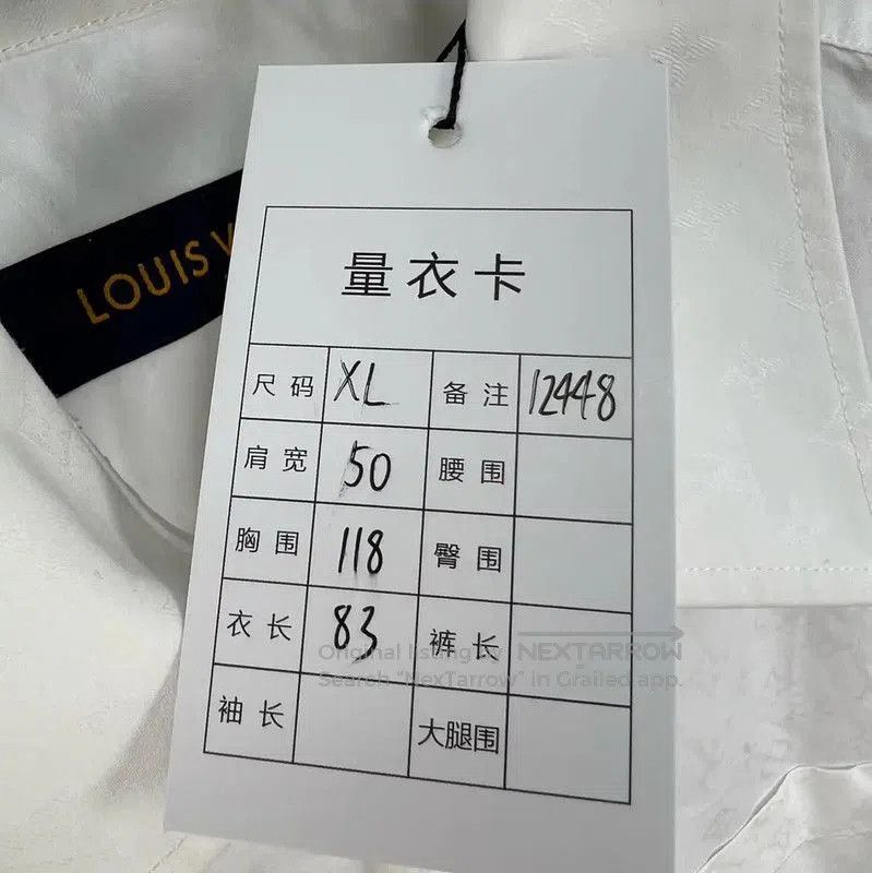 Louis Vuitton Louis Vuitton White Long Sleeve Shirt XL . Size US XL / EU 56 / 4 - 5 Thumbnail