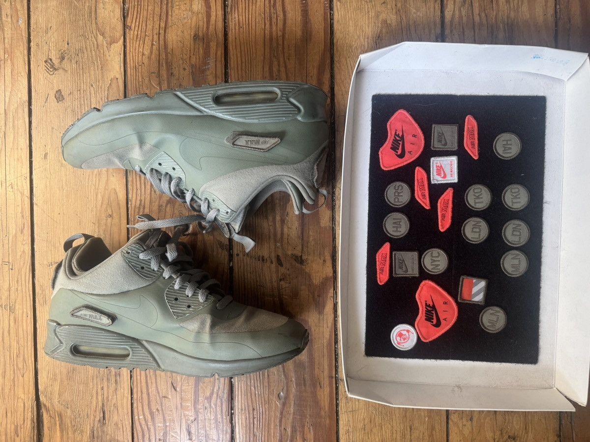 Nike Nike Air Max 1 Patch Pack Olive USA edition w/ Patches Size US 11.5 / EU 44-45 - 3 Thumbnail