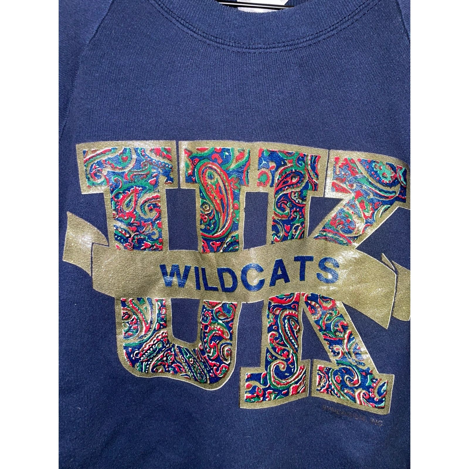 Fruit Of The Loom Vintage University Of Kentucky Sweatshirt UK Wildcats 90s L Size US L / EU 52-54 / 3 - 4 Thumbnail