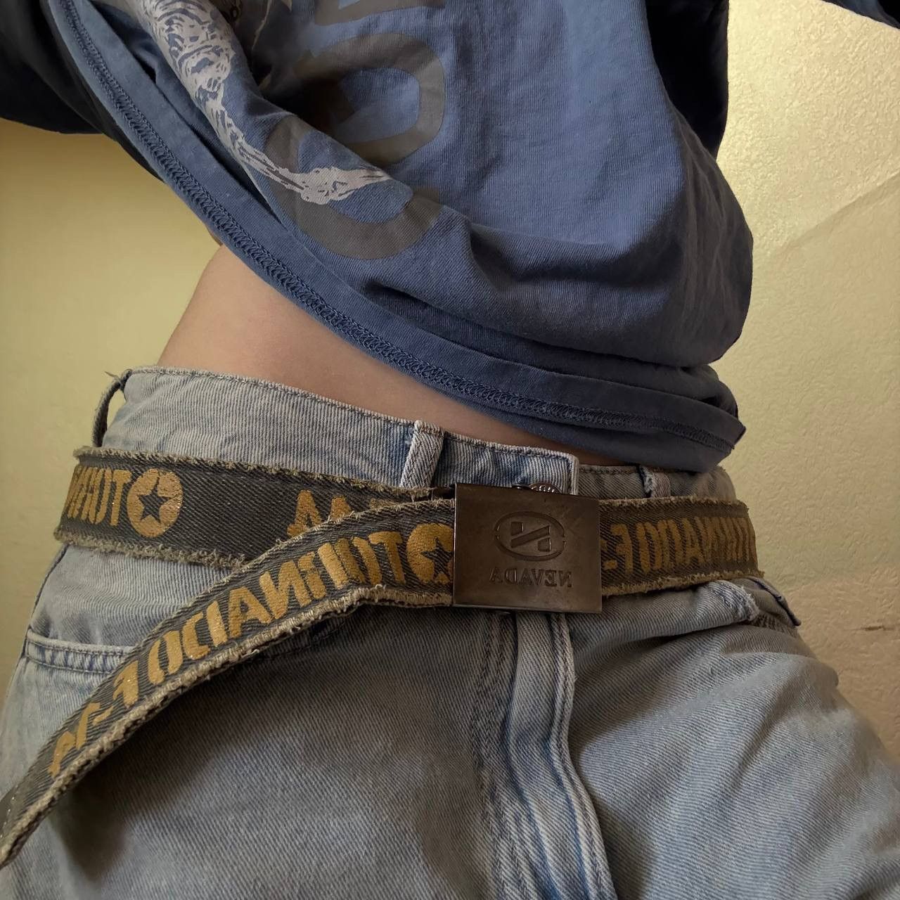 Vintage Vintage 90s Japanese Archive Goth Metal Belt Grunge Faded OS Size ONE SIZE - 3 Thumbnail