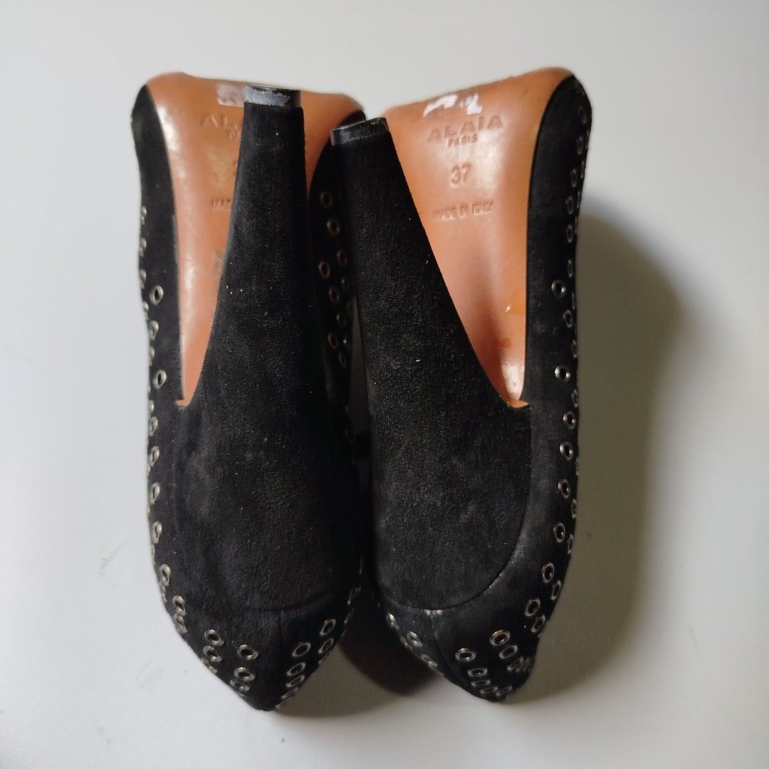 Alaia ALAÏA SUEDE EYELET BOOTIES Size US 6 / IT 36 - 5 Thumbnail