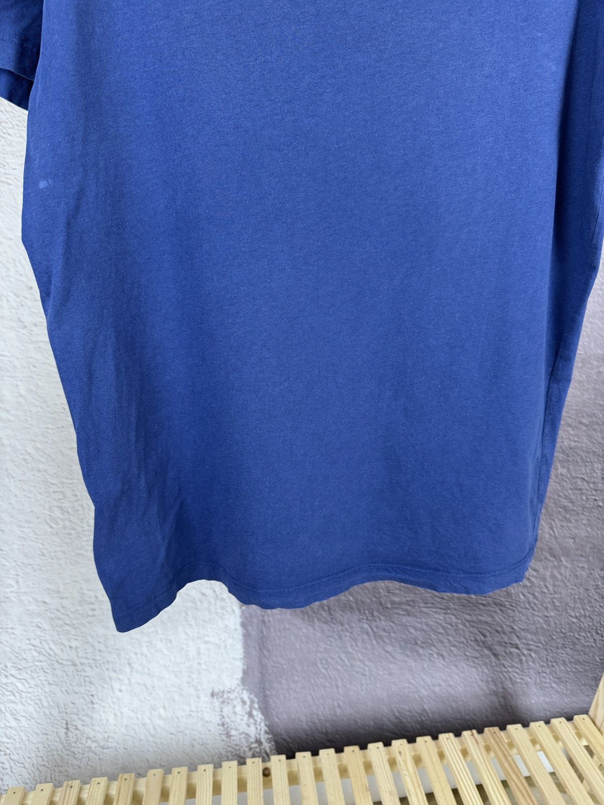 Alexander McQueen McQ by Alexander McQueen blue basic small logo tee shirt Size US XL / EU 56 / 4 - 7 Thumbnail