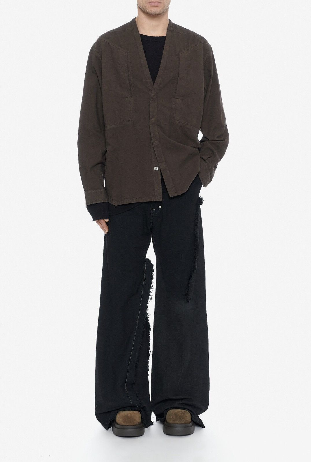 Rick Owens Drkshdw Last Rick Owens Drkshdw Larry Jumbo Fogpocket Shirt Size US S / EU 44-46 / 1 - 4 Thumbnail
