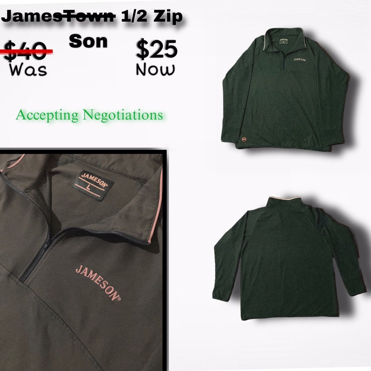 Jameson Irish Whiskey Jameson Half Zip Size US L / EU 52-54 / 3 - 2 Thumbnail