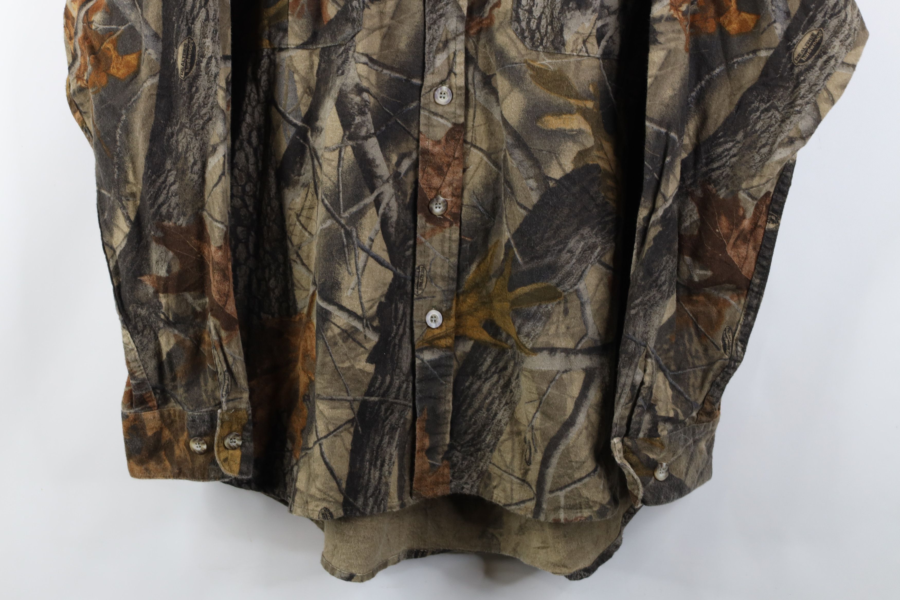 Vintage Vintage Y2K Streetwear Camouflage Chamois Cloth Button Shirt Size US XXL / EU 58 / 5 - 3 Thumbnail