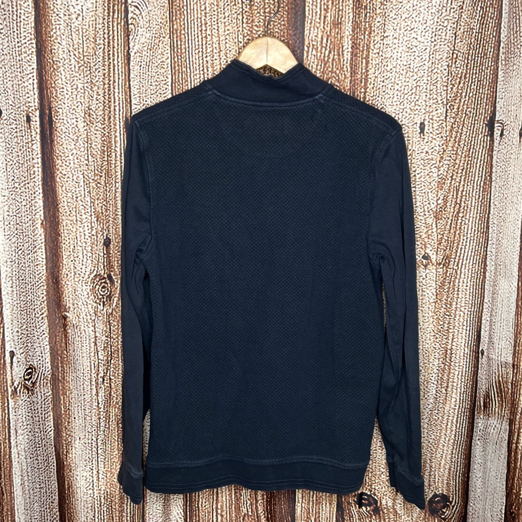 Ted Baker Ted Baker London Cotton Blend Quarter Zip Pullover Sweater Men's Medium Blue Knit 1/4 Zip Crew Neck Regular Fit Size US M / EU 48-50 / 2 - 3 Thumbnail
