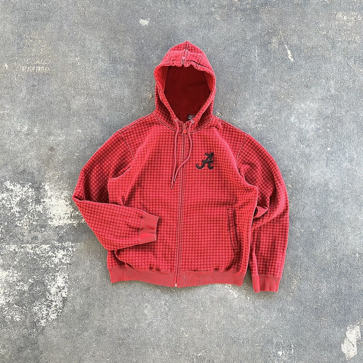 image of Mlb x Nike Y2K Nike Star Alabama Zip Up Hoodie in Red, Men's (Size Large)