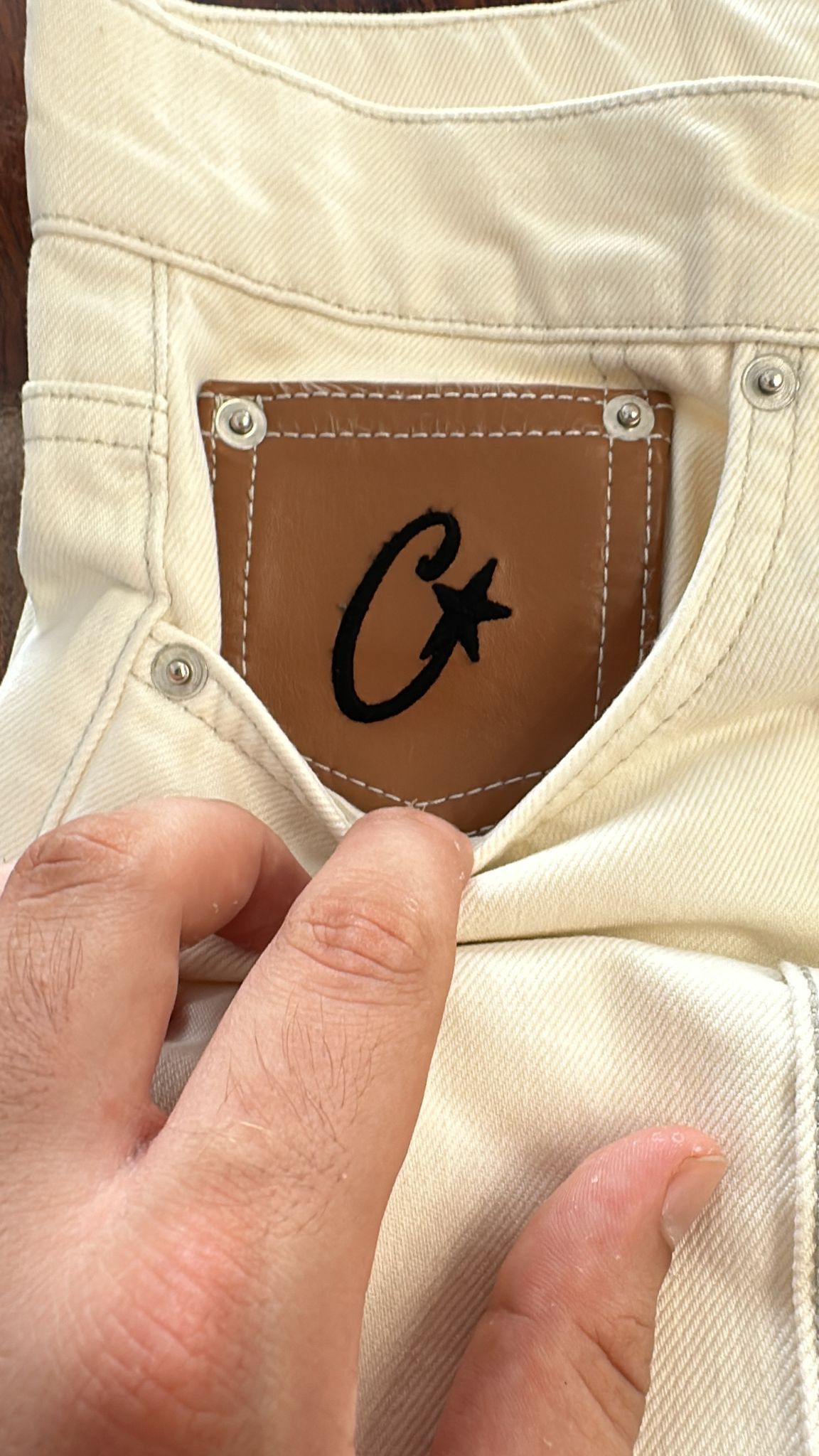Corteiz SU24 Corteiz C-Star Natural Denim Jean Medium Size US 32 / EU 48 - 3 Thumbnail