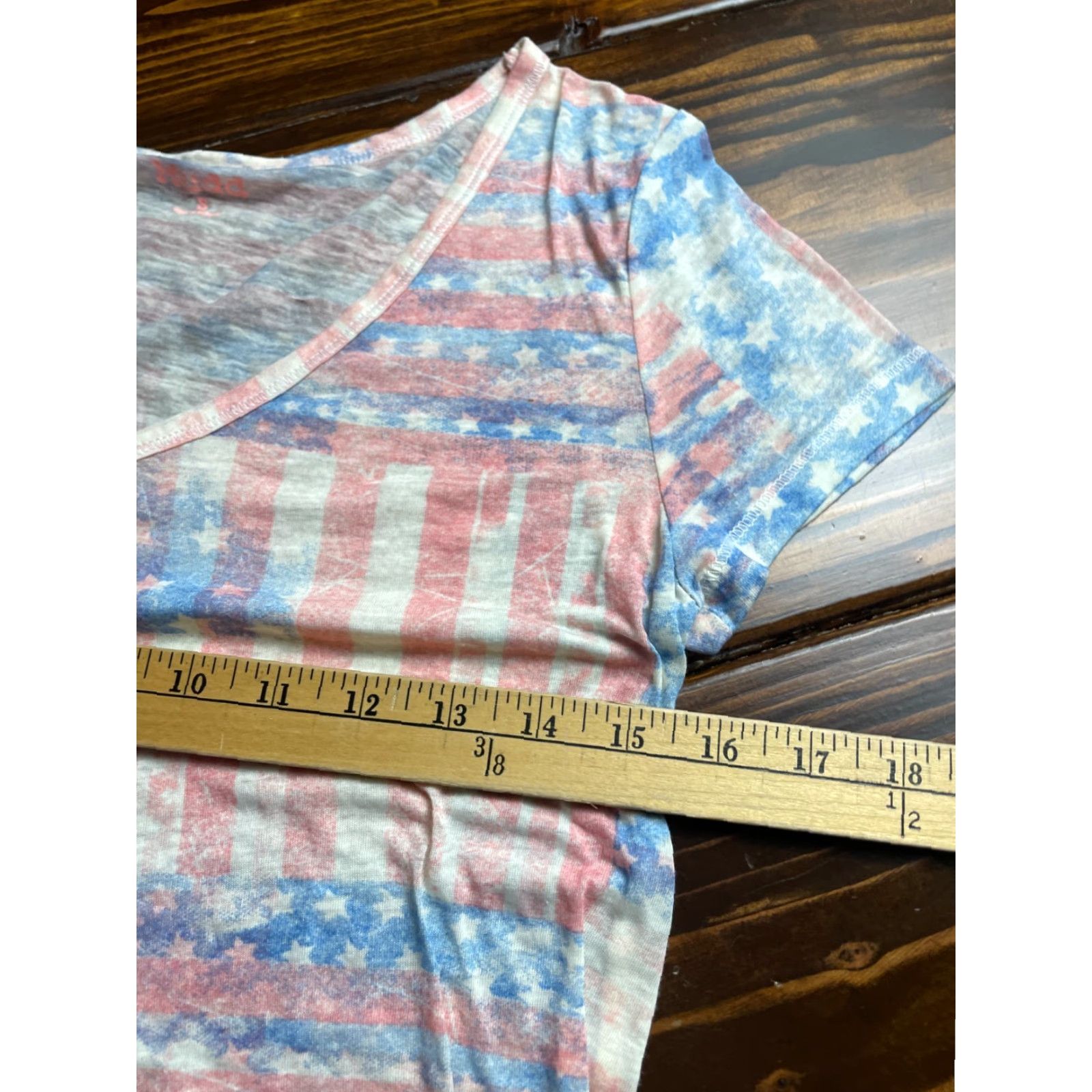 Vintage Mudd T-Shirt Womens Size S Red White Blue Patriotic USA Flag Short Sleeve Tee Shirt Womens Small Red White Blue USA Flag T-Shirt Mens? Wait. Size S / US 4 / IT 40 - 7 Thumbnail