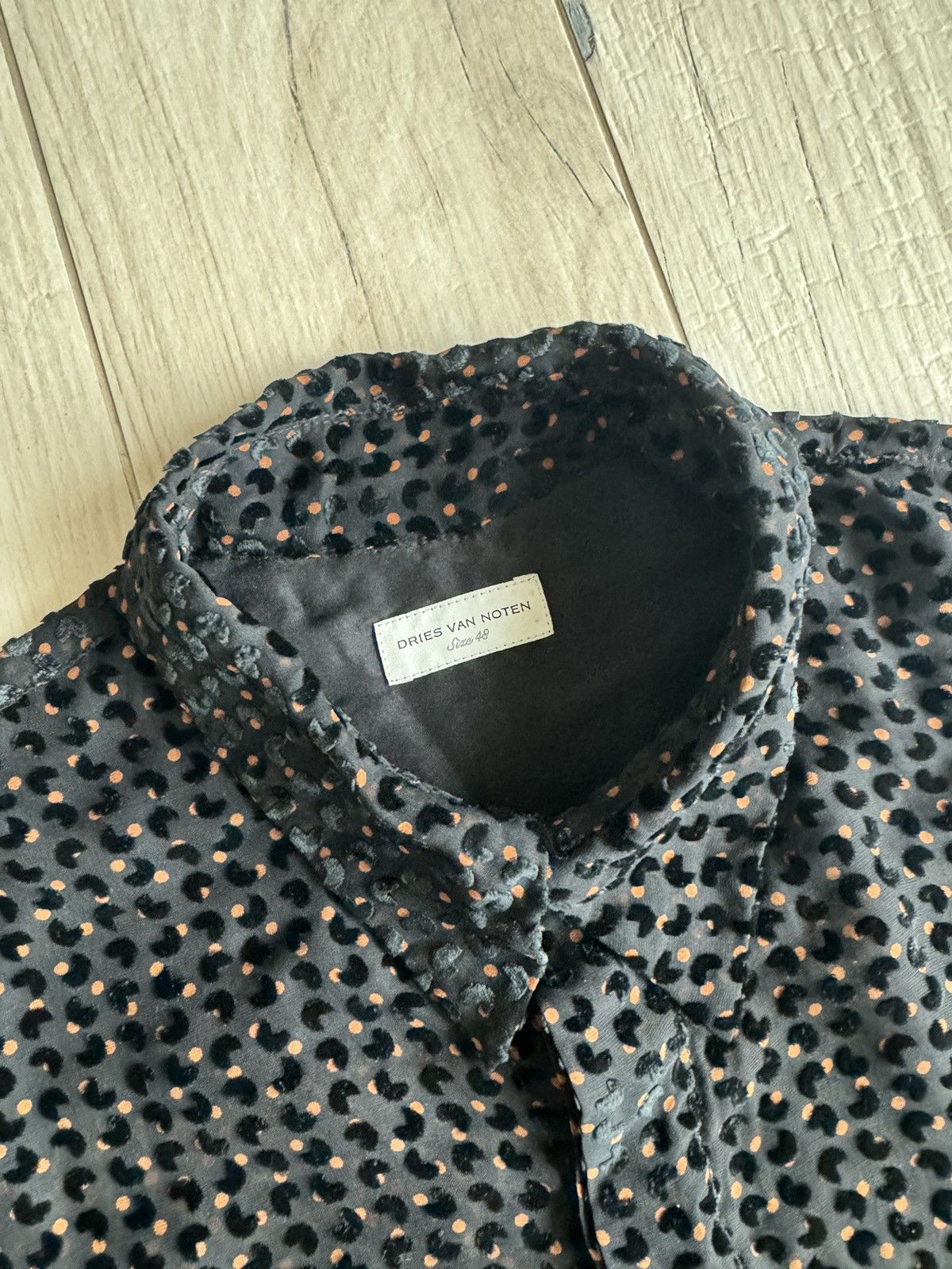 Dries Van Noten FW22 Dries Van Noten Polka Dot Silk Button Up Shirt Size US M / EU 48-50 / 2 - 5 Thumbnail