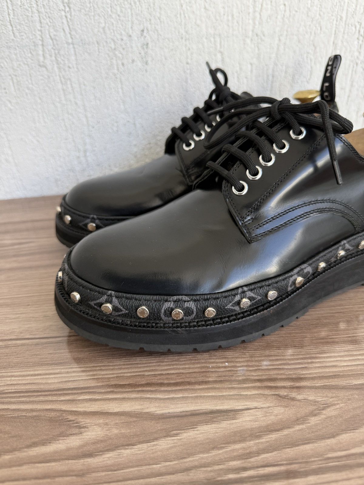 Louis Vuitton ice Line Derby with monogram eclipse Size US 7 / EU 40 - 3 Thumbnail
