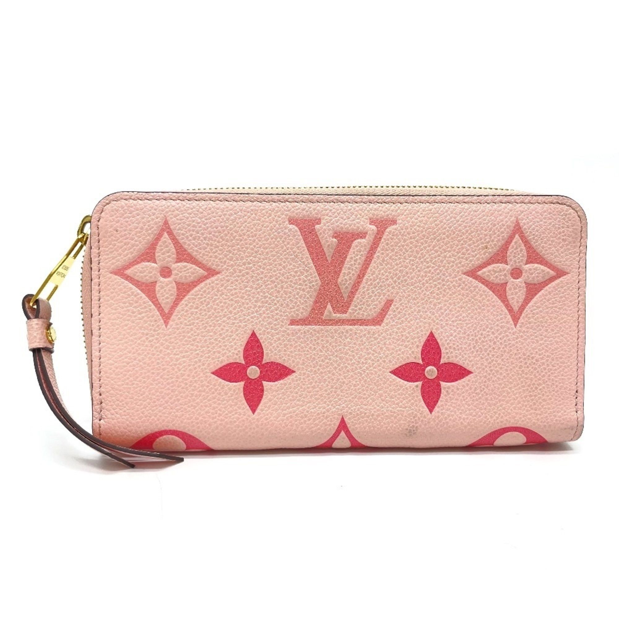 Louis Vuitton LOUIS VUITTON M80403 Monogram Empreinte by the Pool Zippy Wallet, Leather, Women's, Bouton de Rose/Pink, Gold Hardware Size ONE SIZE - 1 Thumbnail