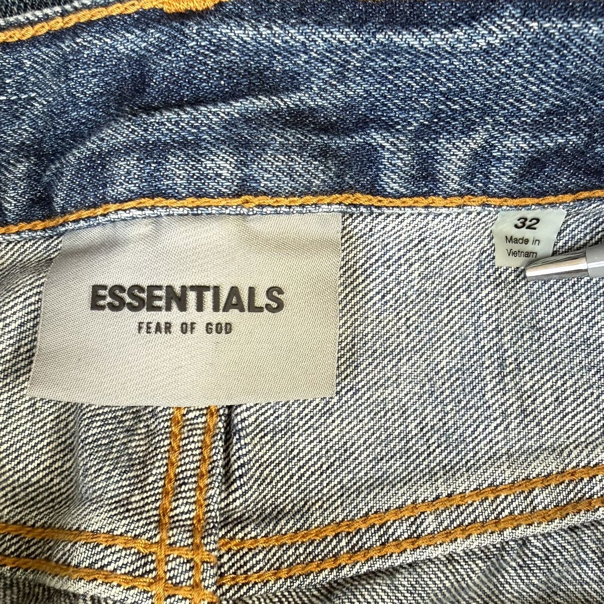 Fear of God Fear of God Essentials Denim Dark Indigo Brand New Size US 32 / EU 48 - 3 Thumbnail