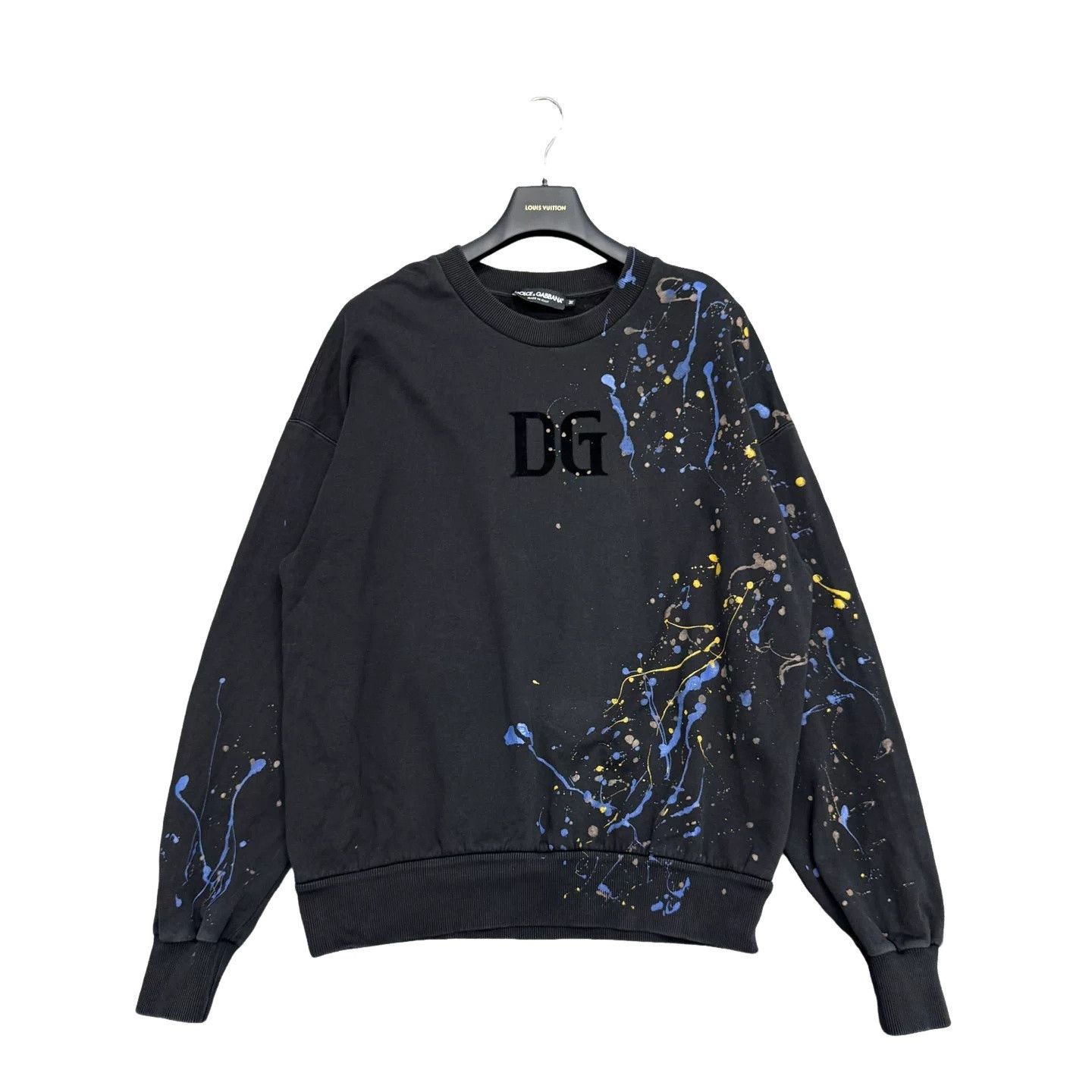 Dolce & Gabbana Dolce & Gabbana Paint Splatter DG Sweatshirt Size M Size US M / EU 48-50 / 2 - 1 Thumbnail