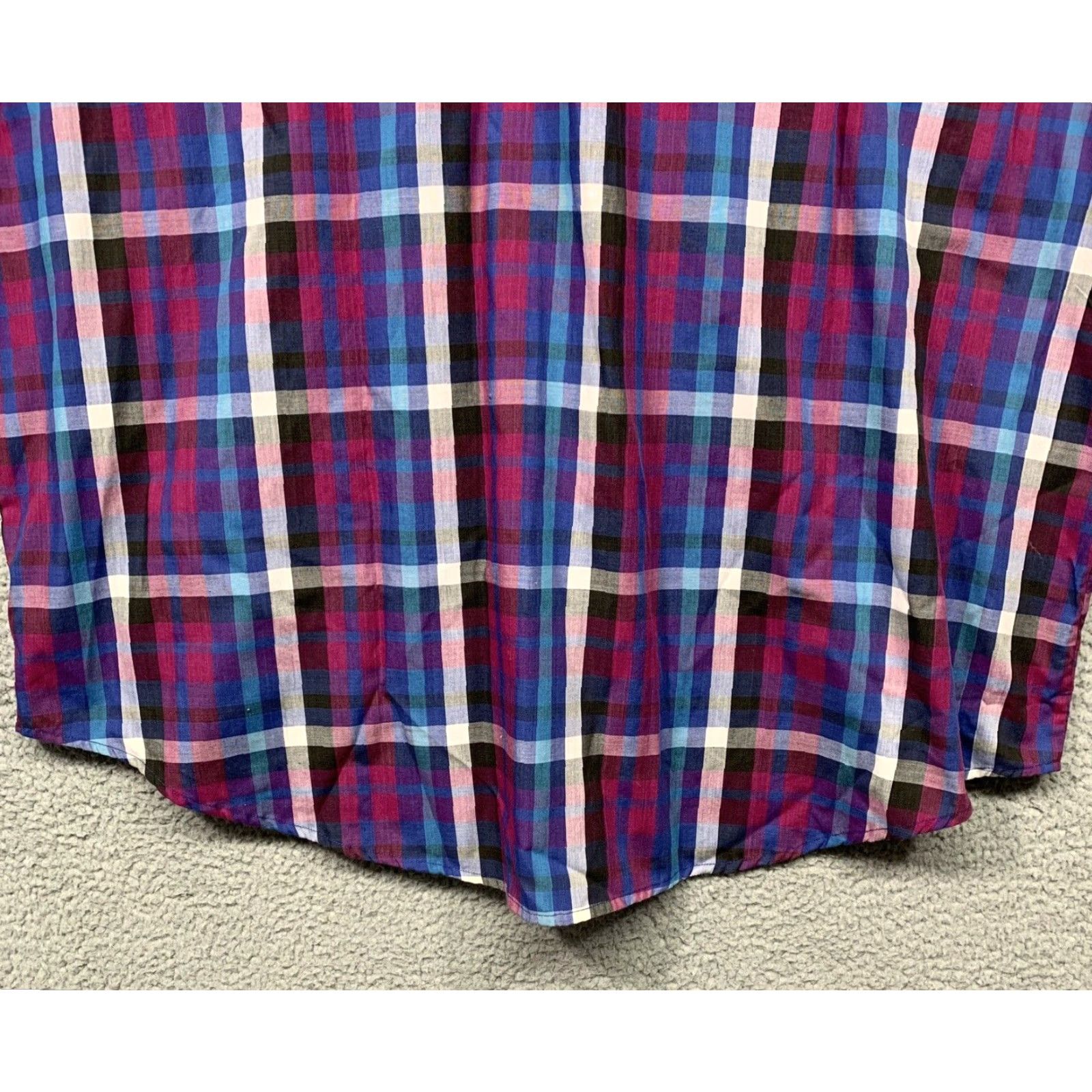 Vintage Rock Canyon Western Shirt Men's 3X Pearl Snap Plaid Blue Purple Black 2-Pockets Shirt Mens 3X Rock Canyon Western Pearl Snap Plaid 2-Pockets Size US XXL / EU 58 / 5 - 6 Thumbnail