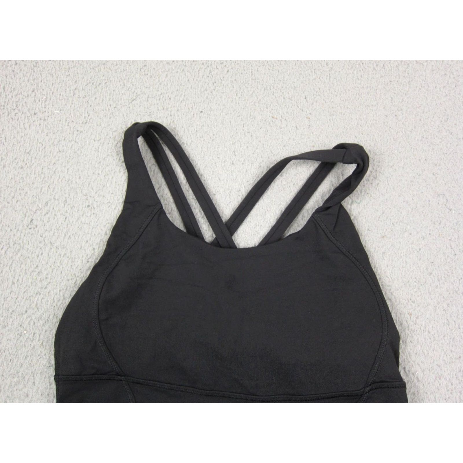 Lululemon Lululemon Shirt Womens 6 Black Energy Double Criss Cross Tank Top Yoga Athletic Size M / US 6-8 / IT 42-44 - 2 Thumbnail