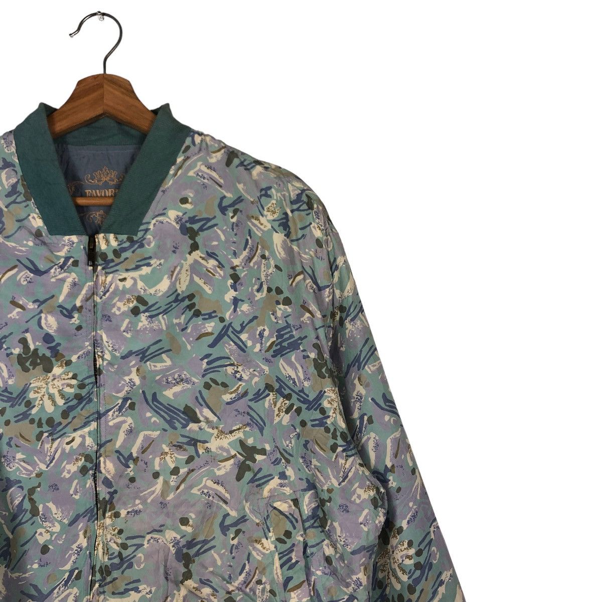 Japanese Brand 🔥Vintage Bomber Jacket Favored Pure Silk Over Print Flower Size US M / EU 48-50 / 2 - 6 Thumbnail