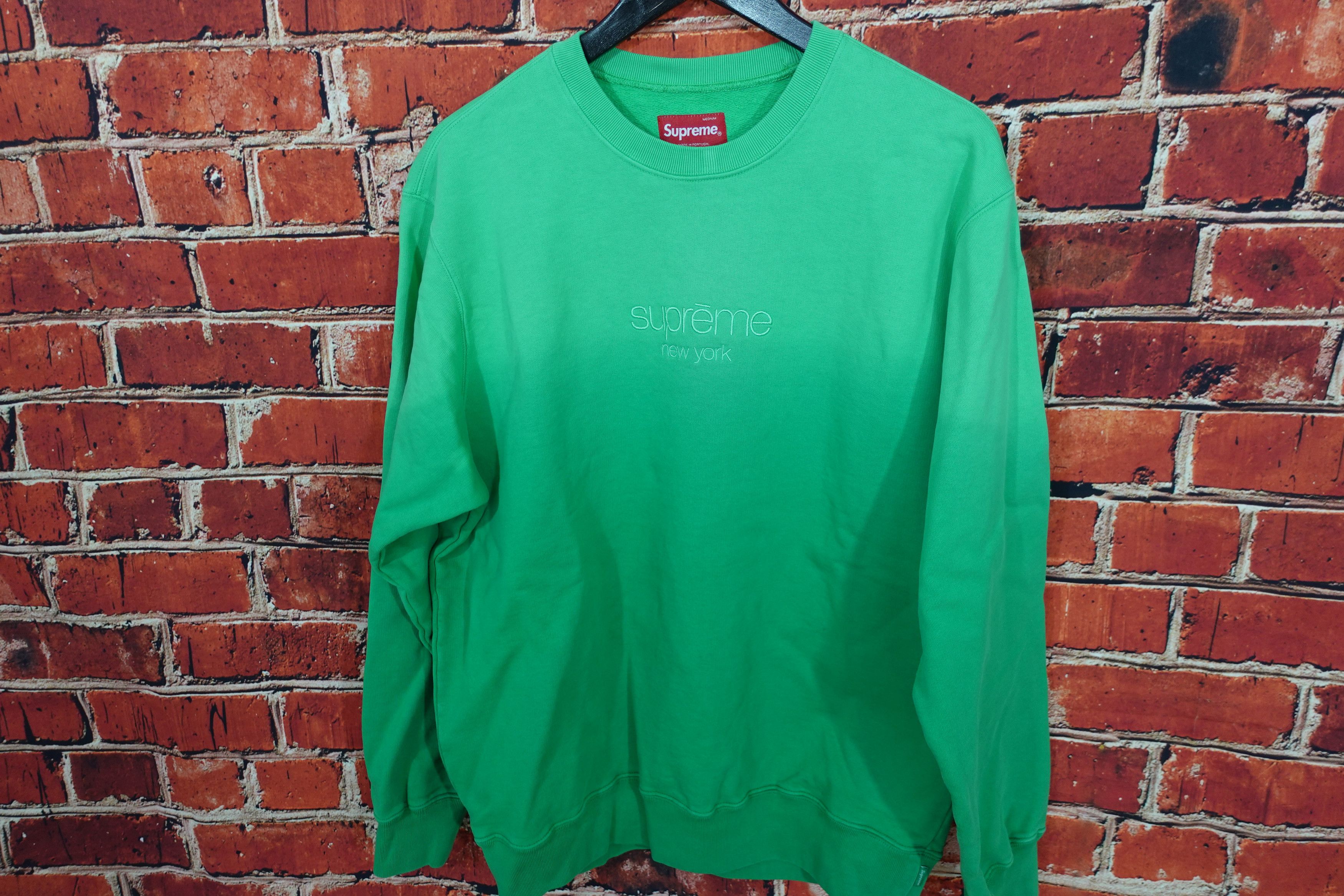 Supreme Supreme Dipped Crewneck Green Two tone Size US M / EU 48-50 / 2 - 3 Thumbnail