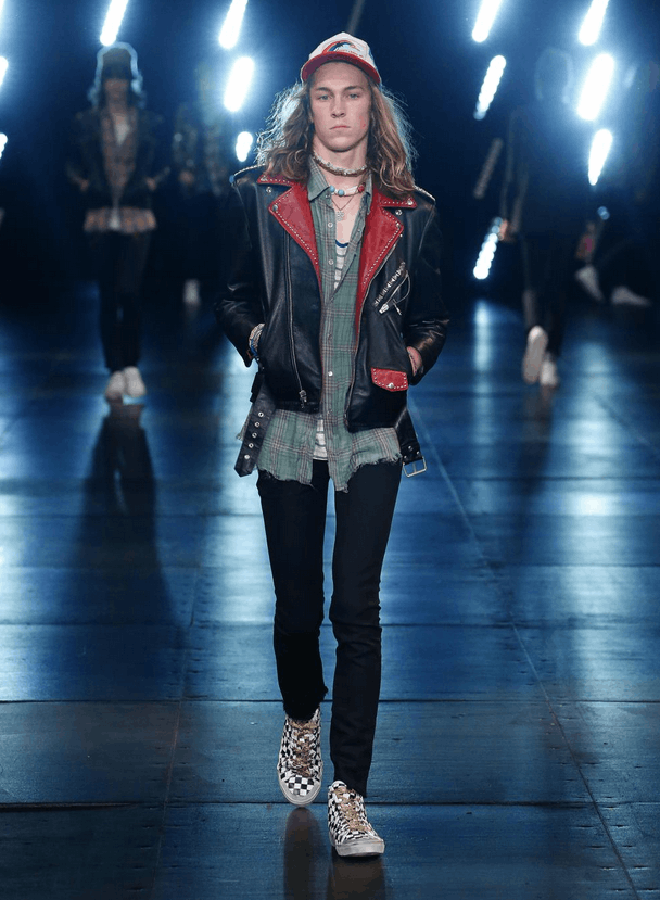 Saint Laurent Paris SLP SS16 "Surfsound" Degradé Sunset L17 Leather Jacket Size XS / US 0-2 / IT 36-38 - 3 Thumbnail