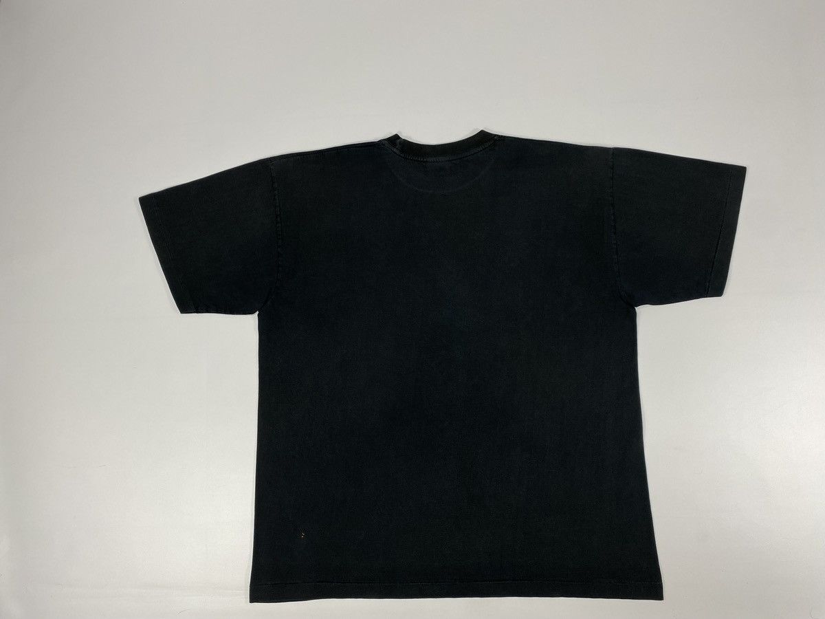 Vintage 90s Single Stitch USA Joker Black Faded Heavy Blank T-shirt Size US XL / EU 56 / 4 - 12 Thumbnail