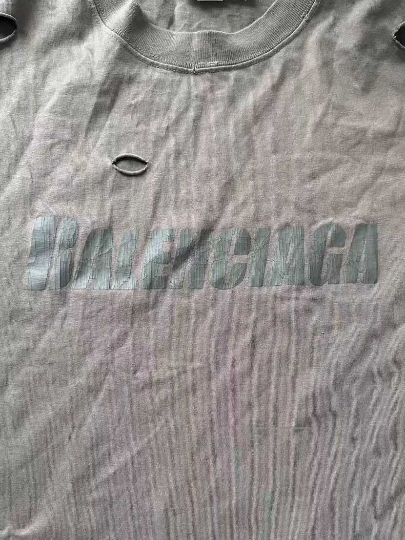 Balenciaga Balenciaga Solid Color Logo Printed Short Sleeve T-Shirt Size US XS / EU 42 / 0 - 3 Thumbnail