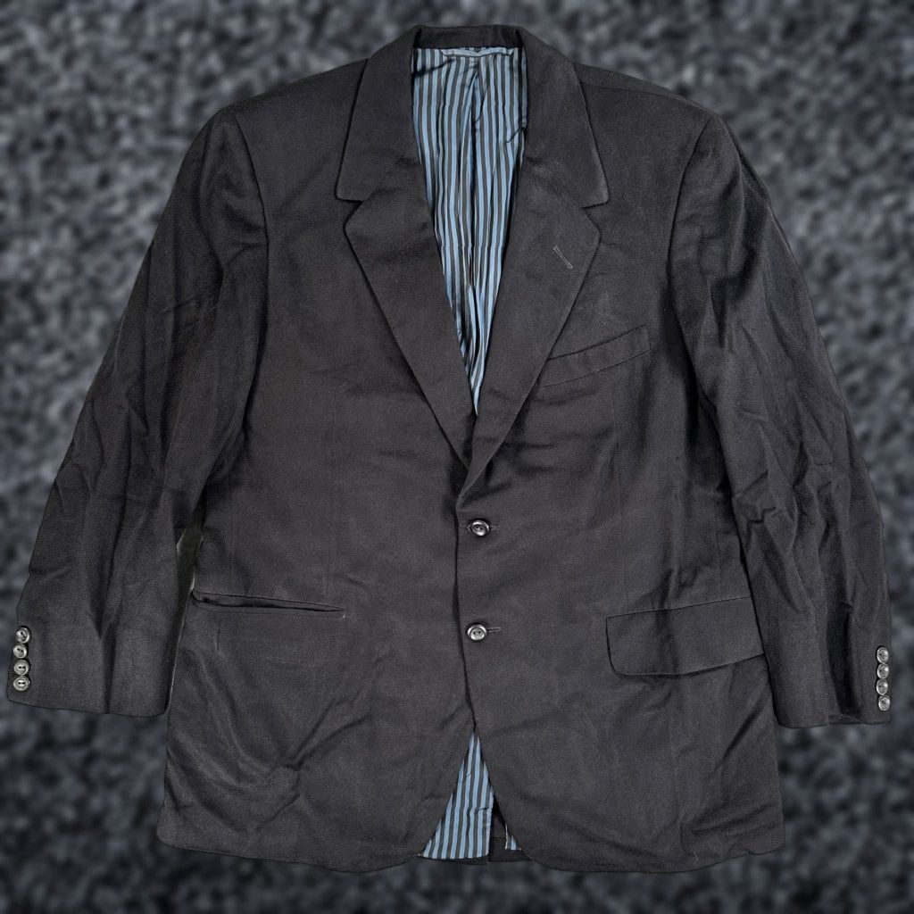 Vintage Oxxford Clothes Sport Coat Men 42 Black Cashmere Two-Button Notch Lapel Two Button Front Two-Button Jacket Neiman Marcus Conference Size US XS / EU 42 / 0 - 1 Thumbnail