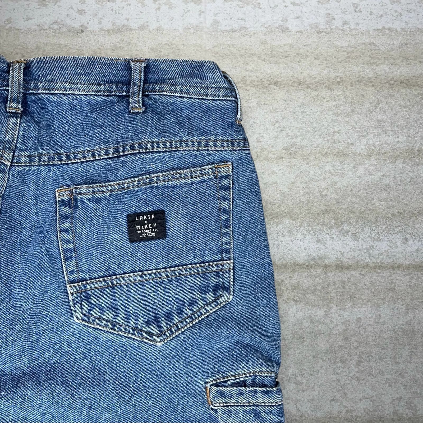Vintage Vintage Y2K Lakin Mckey Key Jeans 36x34 Relaxed Medium Wash Size US 36 / EU 52 - 3 Thumbnail