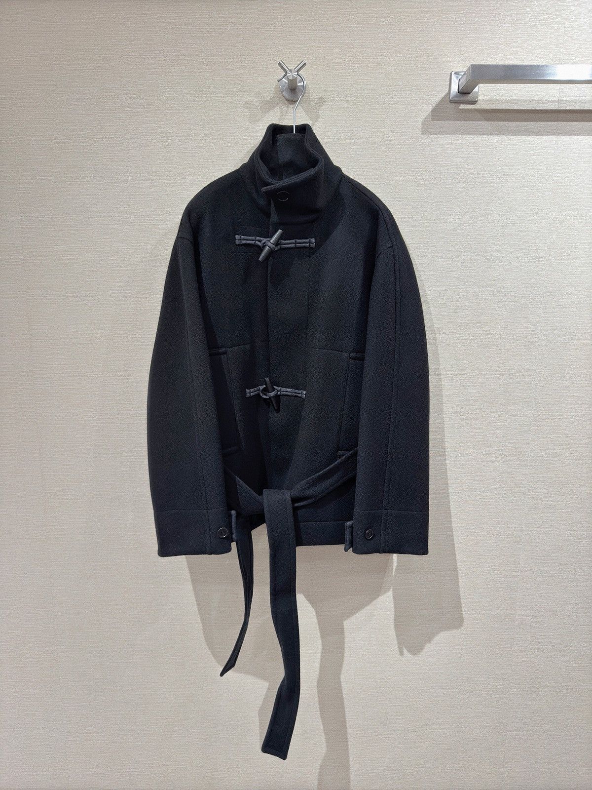 Other Black 100% wool duffle coat with tie belt Size M / US 6-8 / IT 42-44 - 1 Thumbnail