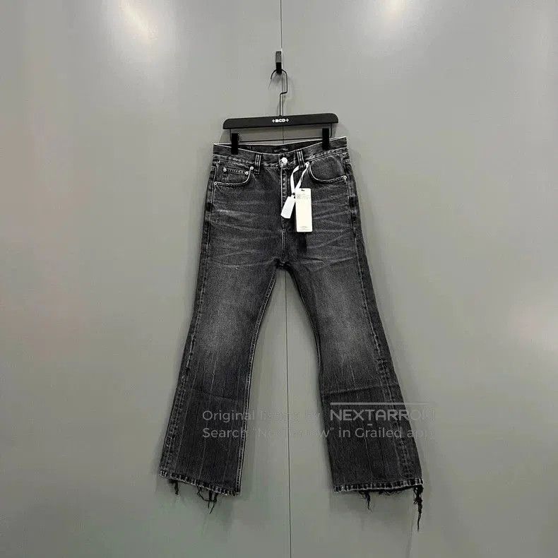 Balenciaga Balenciaga Washed Denim Flare Pants. Size US 26 / EU 42 - 2 Thumbnail