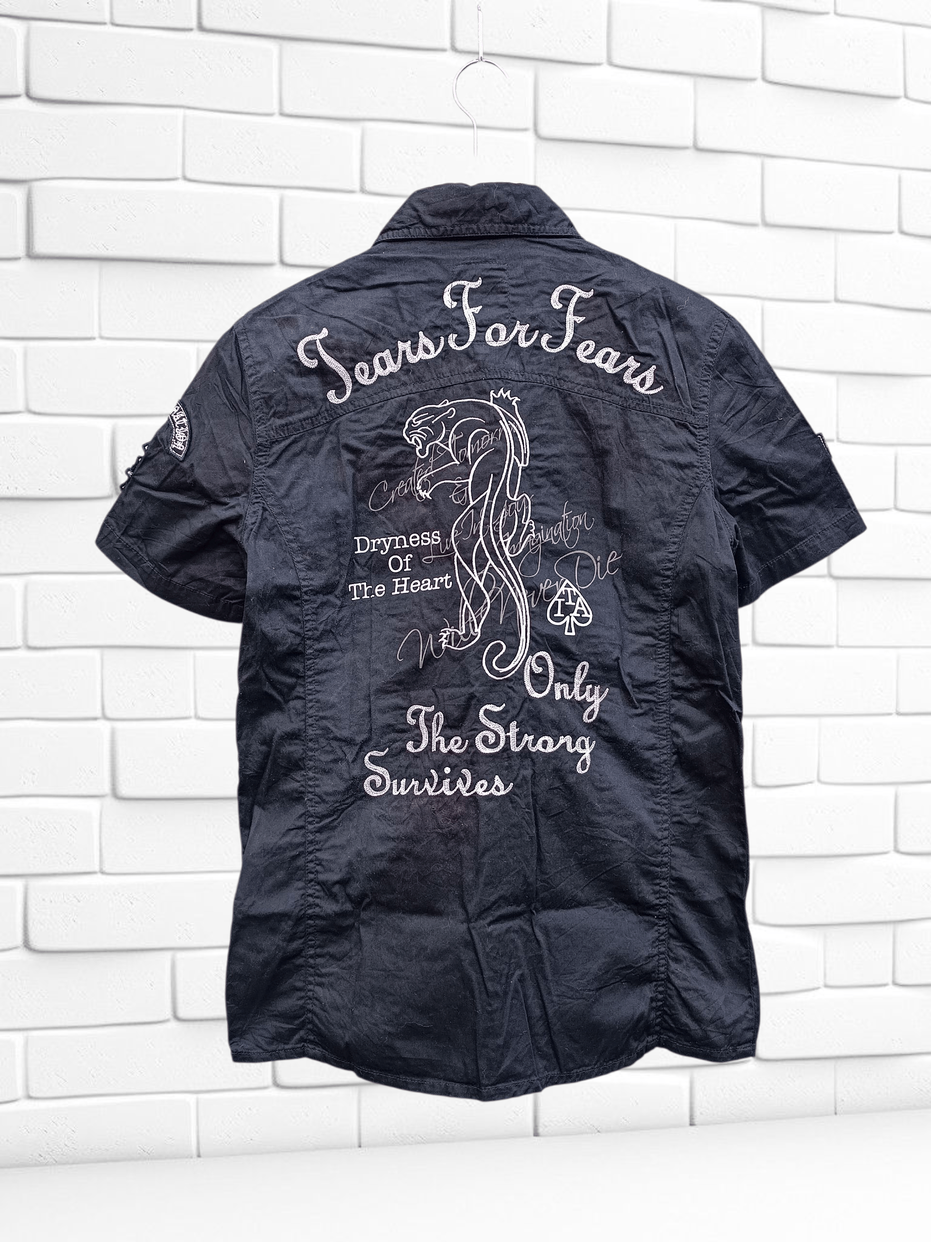In The Attic Vintage In The Attic Short Sleeve Shirt Gothic Grunge Style Size US M / EU 48-50 / 2 - 4 Thumbnail