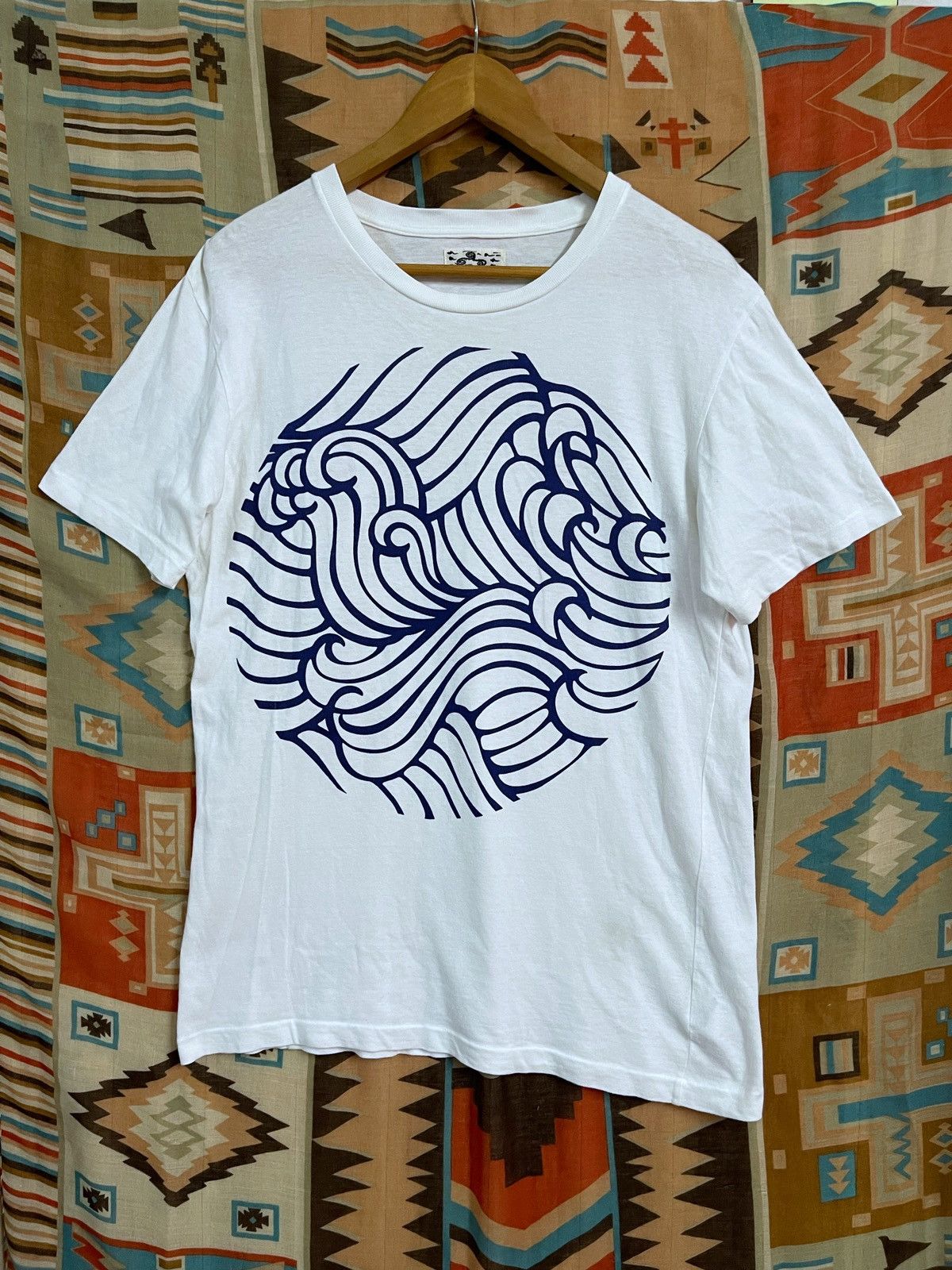 Blue Blue Japan × HOLLYWOOD RANCH MARKET × Okura Rare Okura T shirt By Seilin M Blue Blue Japan H.R Market Size US M / EU 48-50 / 2 - 1 Thumbnail