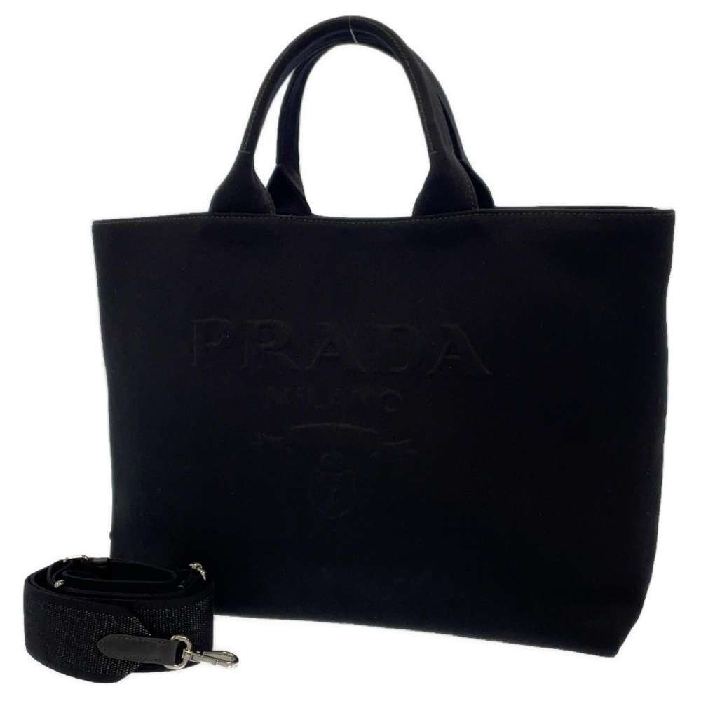 Prada Tote Bag Drill 2way Shoulder Bag Black