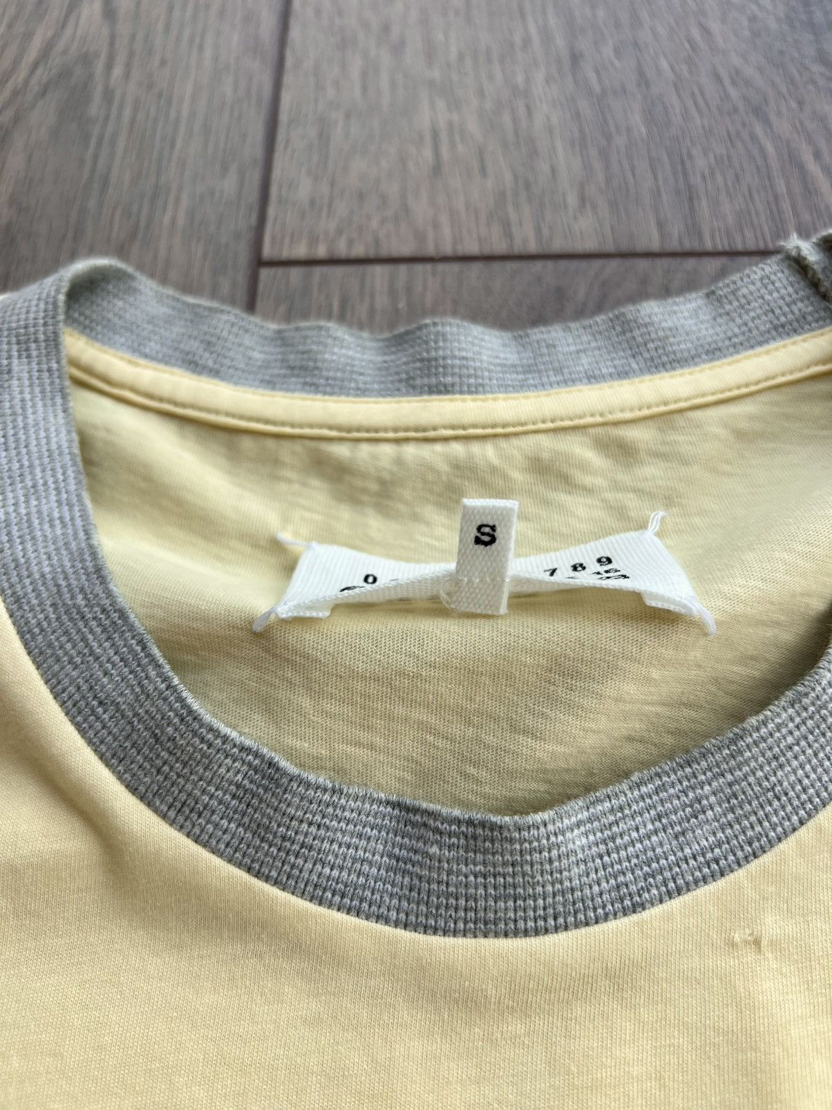 Maison Margiela Sample Maison Margiela Pale Yellow T-Shirt Size US S / EU 44-46 / 1 - 4 Thumbnail