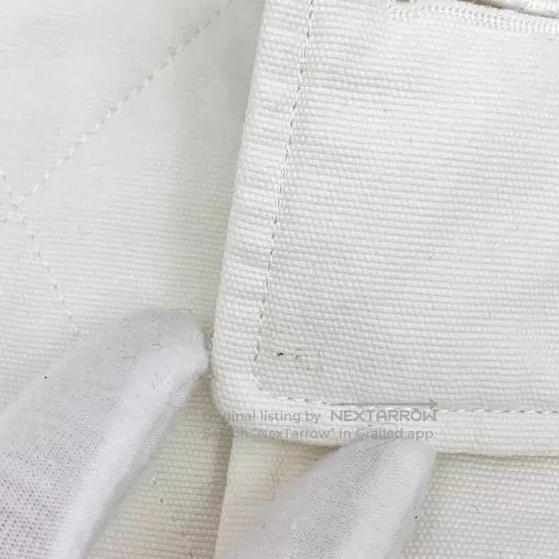 Loewe Loewe White Diamond Pattern Cotton Hooded Drawstring Long Size US M / EU 48-50 / 2 - 9 Thumbnail