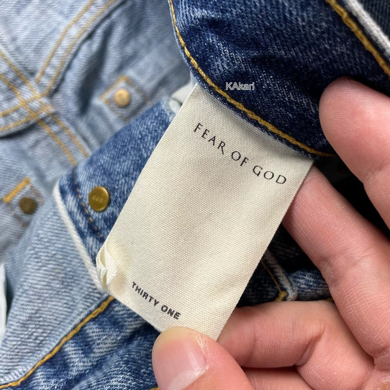 Fear of God Fear Of God FOG Main Blue Jeans Size US 31 - 5 Thumbnail
