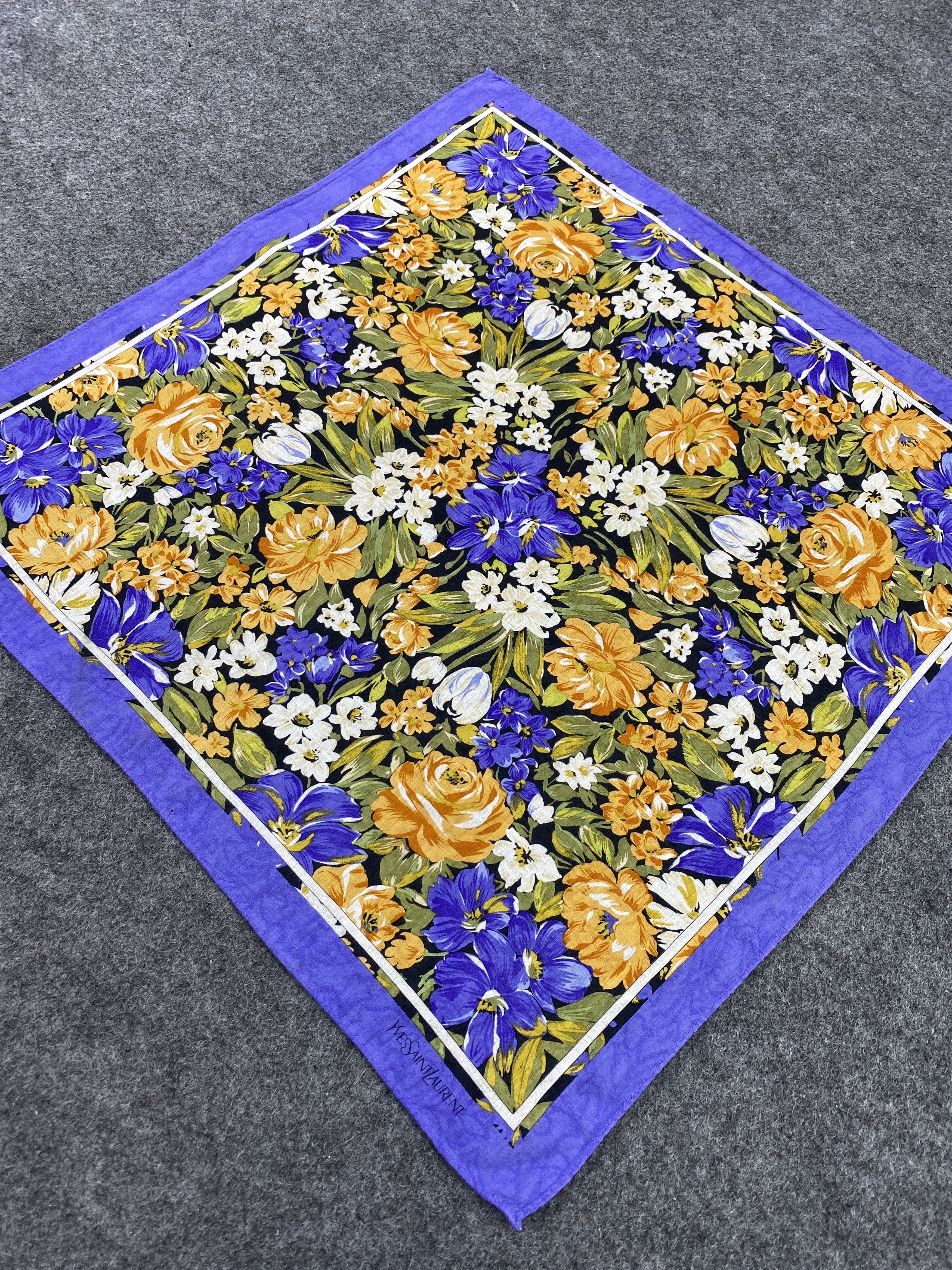Yves Saint Laurent Yves Saint Laurent Handkerchief / Bandana / Neckerchief-B292 Size ONE SIZE - 4 Thumbnail