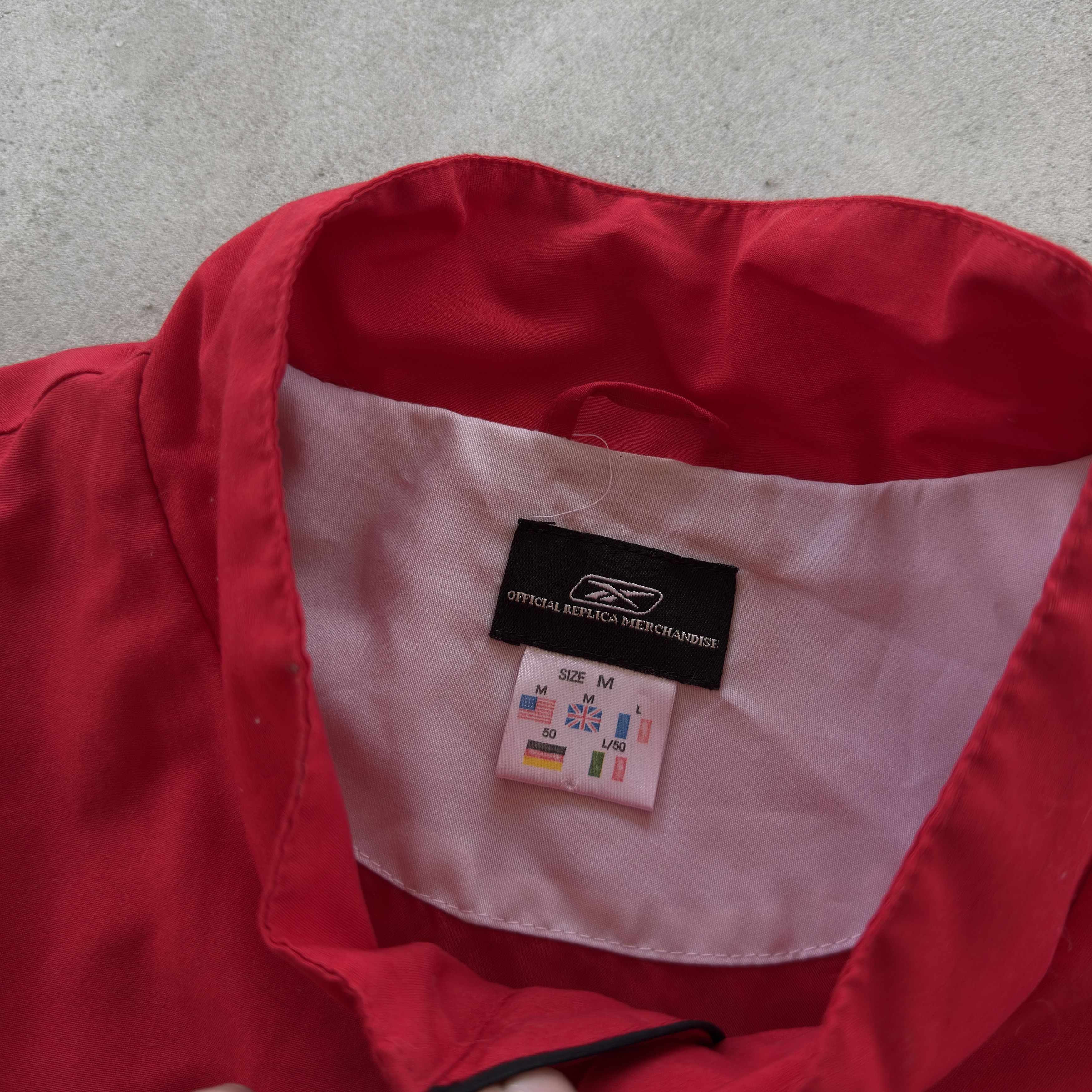 Reebok Vintage Reebok Liverpool FC Track Jacket Red Full Zip Size M Size US M / EU 48-50 / 2 - 8 Thumbnail