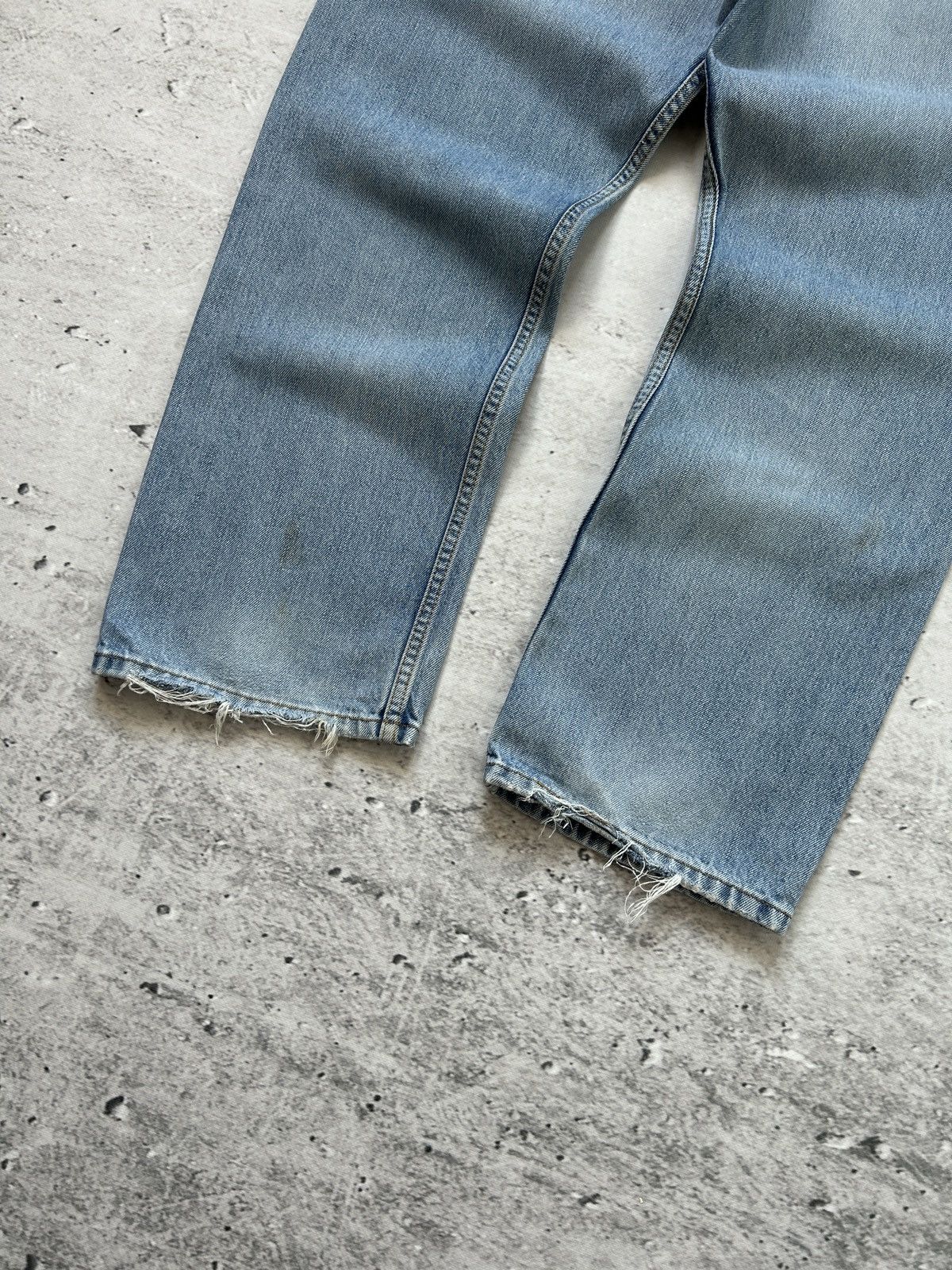 Levi's × Levi's Vintage Clothing × Vintage 🔥VINTAGE BAGGY LEVIS 505 DISTRESSED REGULAR FIT DENIM JEANS🔥 Size US 38 / EU 54 - 12 Thumbnail