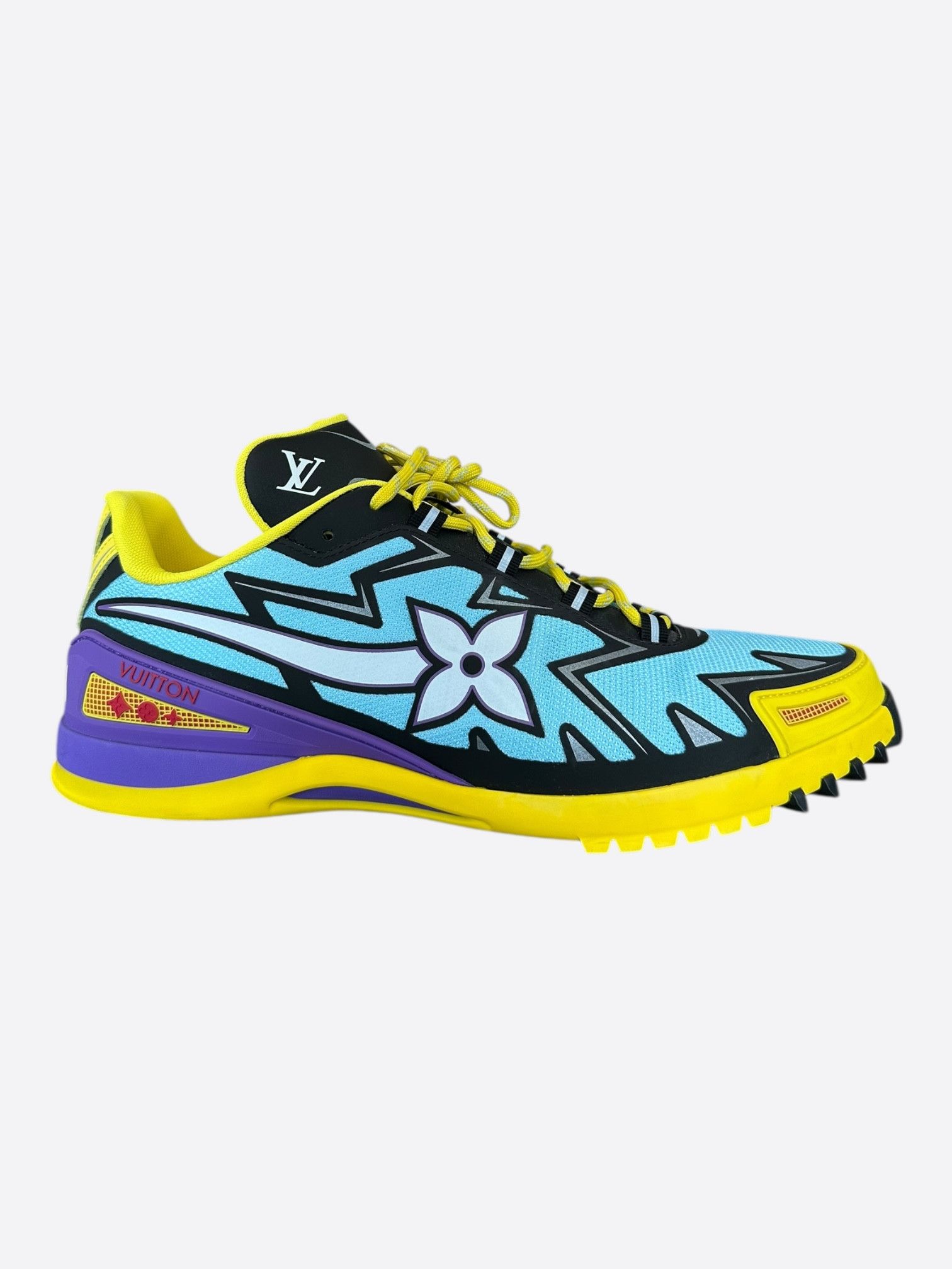 Louis Vuitton Yellow & Blue Sprint Sneakers