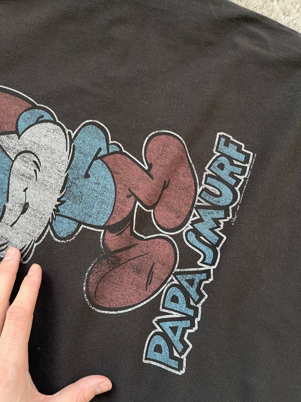 Vintage Vintage papa Smurf 2007 tee Size US XL / EU 56 / 4 - 6 Thumbnail