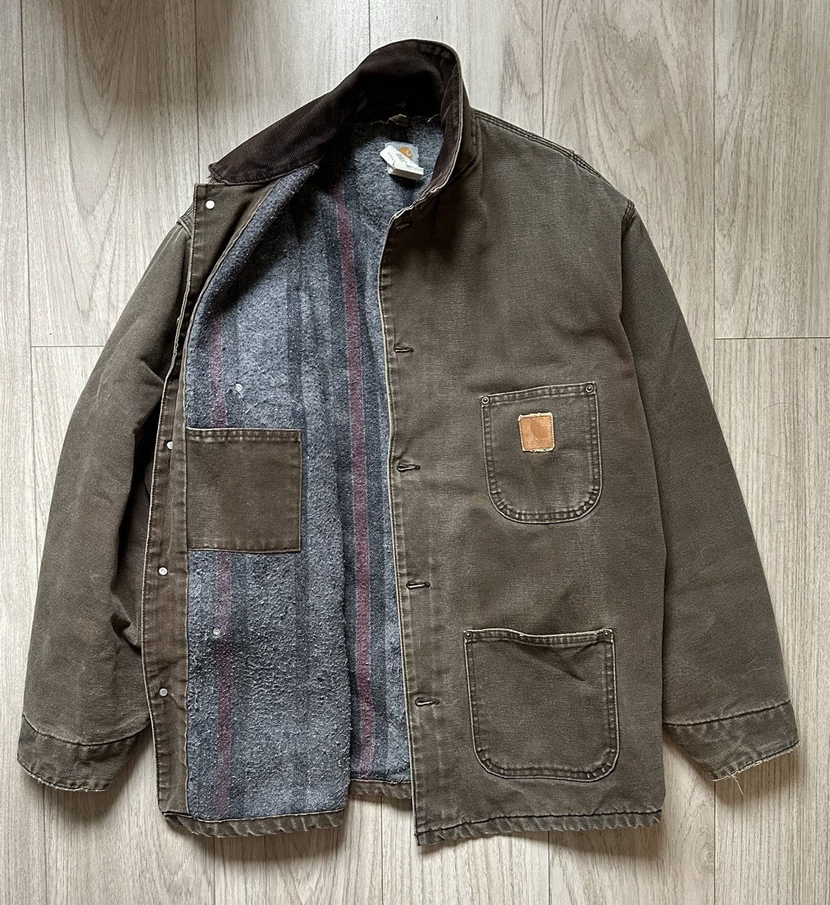 Carhartt × Vintage 🔥Vintage🔥90’s Carhartt Chore Coat C02CHT Size US XL / EU 56 / 4 - 10 Thumbnail