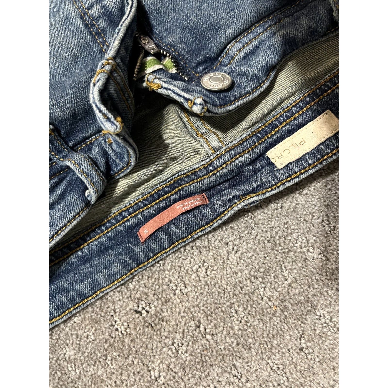 Anthropologie VINTAGE anthropologie Pilcro Jeans Size 31 Blue Slim Boyfriend 90s Bohemian Womens Size 24" / US 00 / IT 34 - 5 Thumbnail