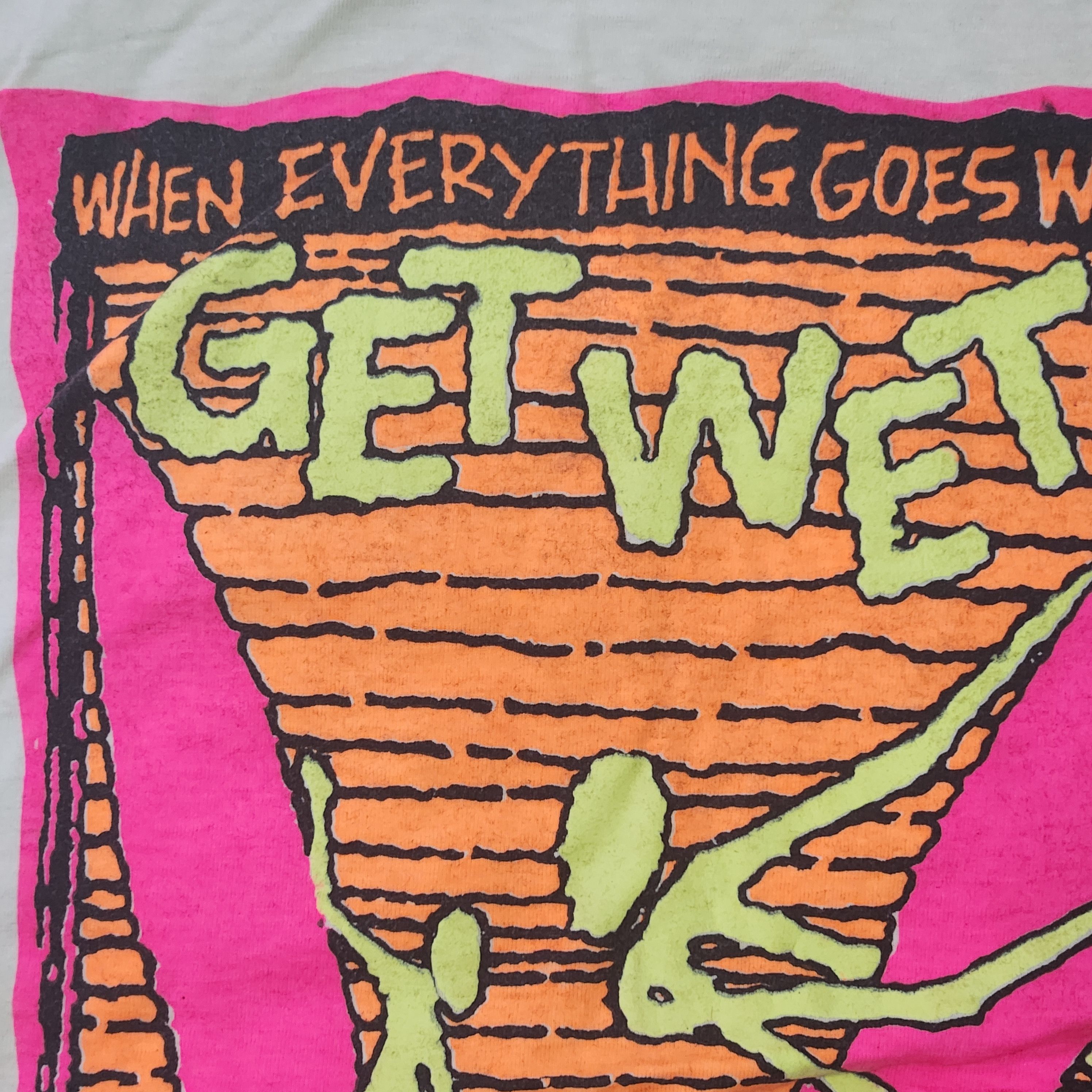 Vintage Vintage 1990s Bali Surf TShirt Get Wet Single Stitches Size US S / EU 44-46 / 1 - 11 Thumbnail