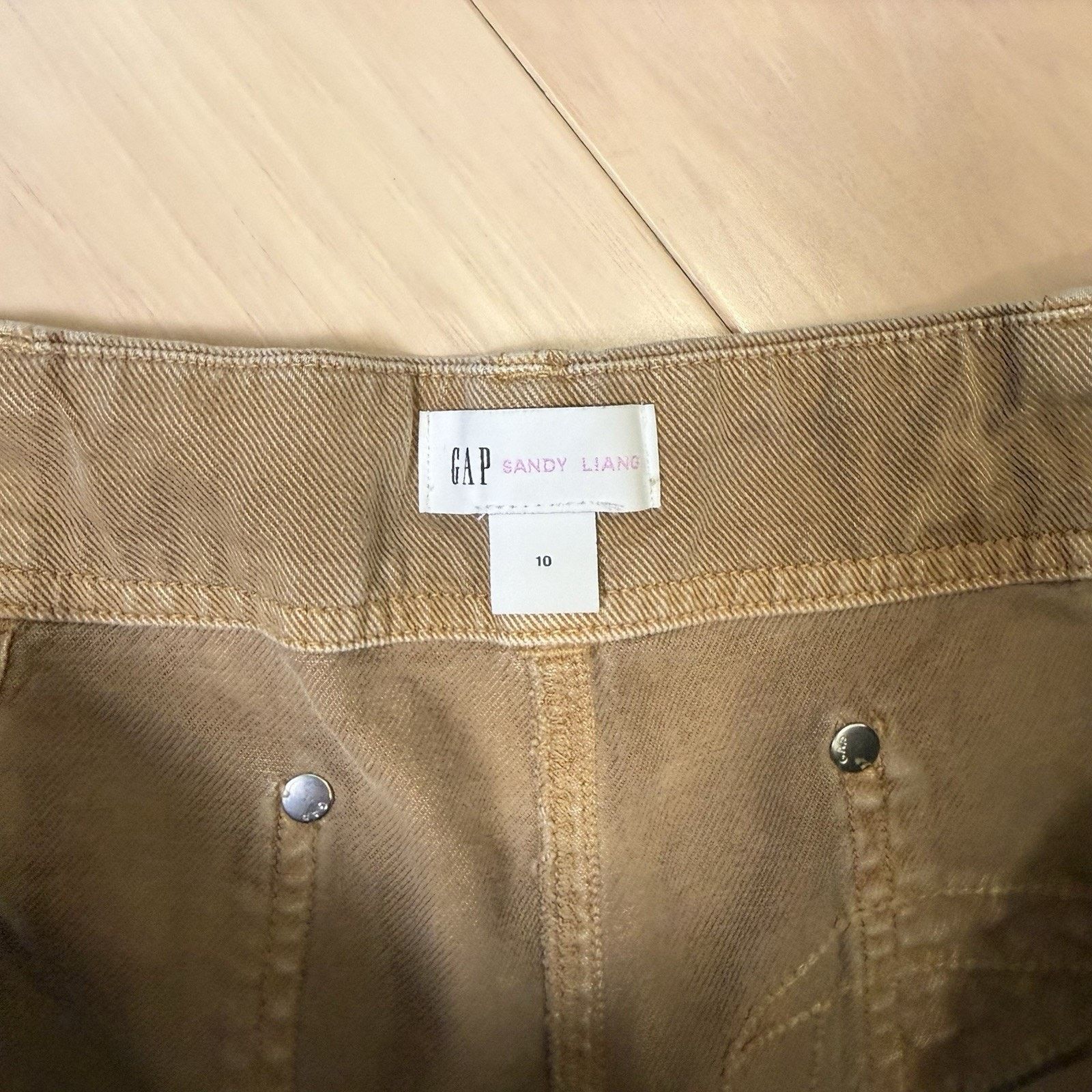 Gap Gap Sandy Liang Low Rise Utility Pants Women's 10 Tan Size 32" / US 10 / IT 46 - 6 Thumbnail