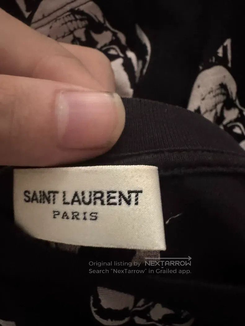 Saint Laurent Paris Saint Laurent Paris Skull Short Sleeve Size US L / EU 52-54 / 3 - 3 Thumbnail