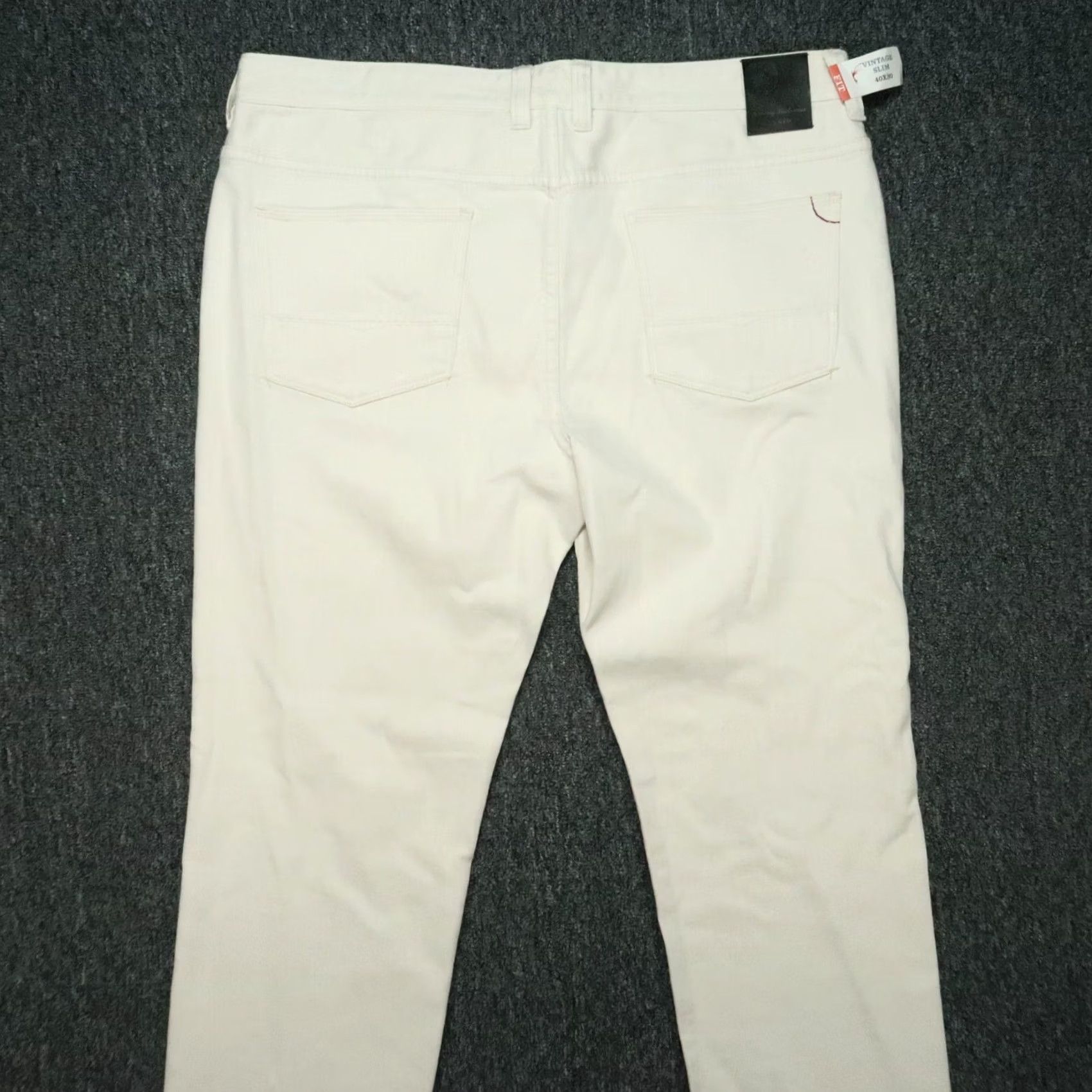 Tommy Bahama Tommy Bahama Jeans Men 40x30 Slim Straight 5-Pocket Denim Cotton Polyester Ivory Belt Loops 40 in Inseam 30 in Vintage? No Size US 40 / EU 56 - 4 Thumbnail