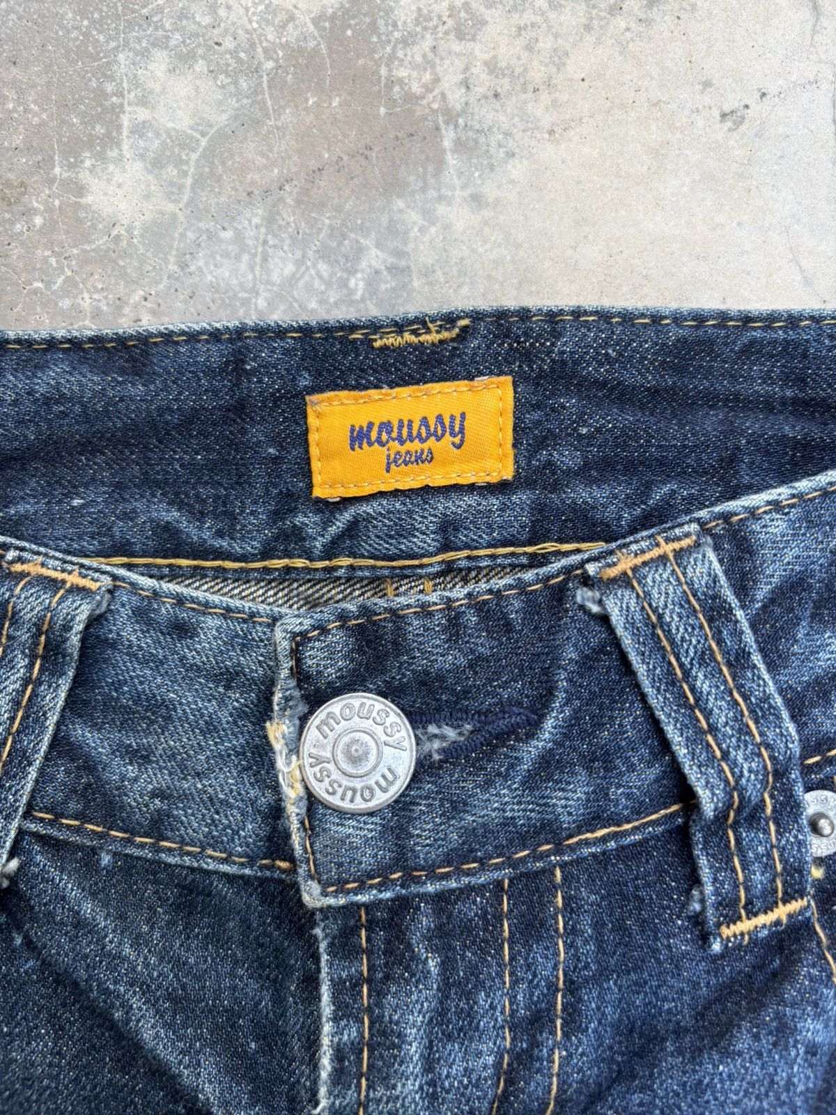 If Six Was Nine Flare Jeans Bootcut Japanese Moussy Distressed Flared Jeans Size 30" / US 8 / IT 44 - 9 Thumbnail